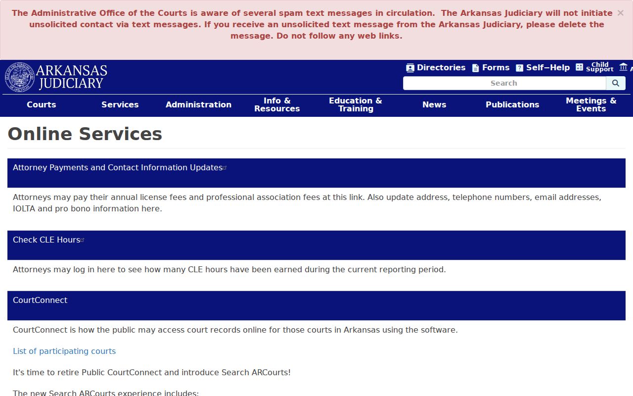 Izard County court docket Arkansas online services directory