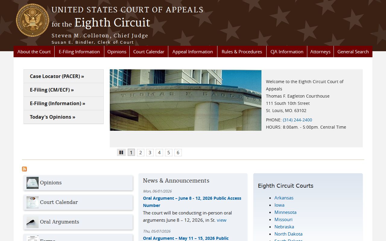 Izard County court docket Eighth Circuit federal court source